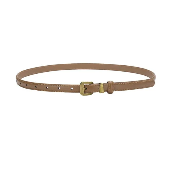 Caramel Women Genuine Leather Belt 焦糖色女士真皮皮带 KCBELT1096
