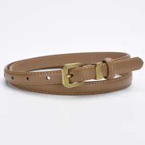 Caramel Women Genuine Leather Belt 焦糖色女士真皮皮带 KCBELT1096