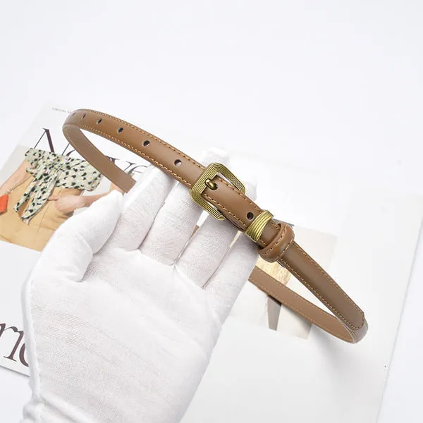 Caramel Women Genuine Leather Belt 焦糖色女士真皮皮带 KCBELT1096