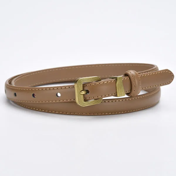 Caramel Women Genuine Leather Belt 焦糖色女士真皮皮带 KCBELT1096
