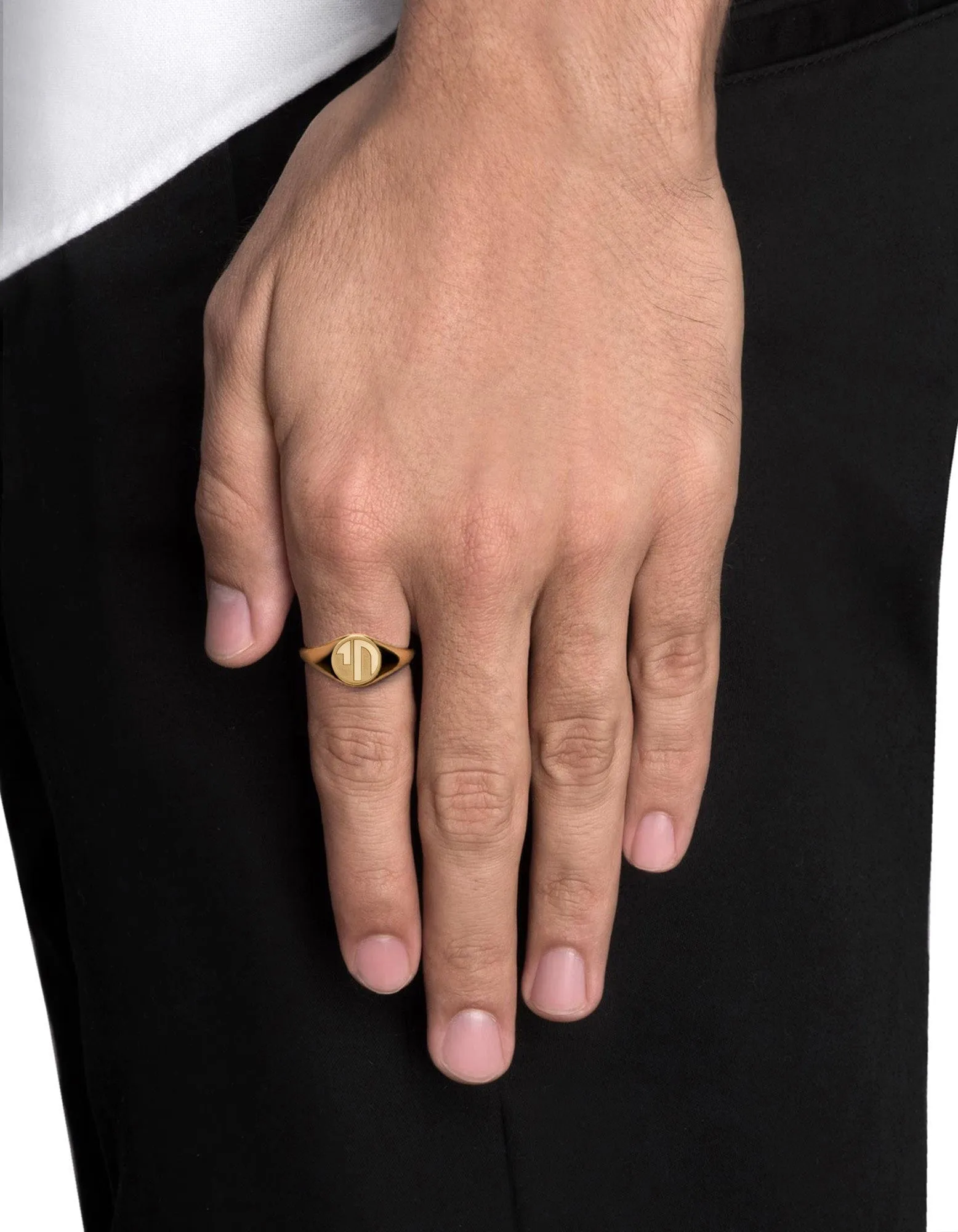 Chai Signet Ring, 14k Gold