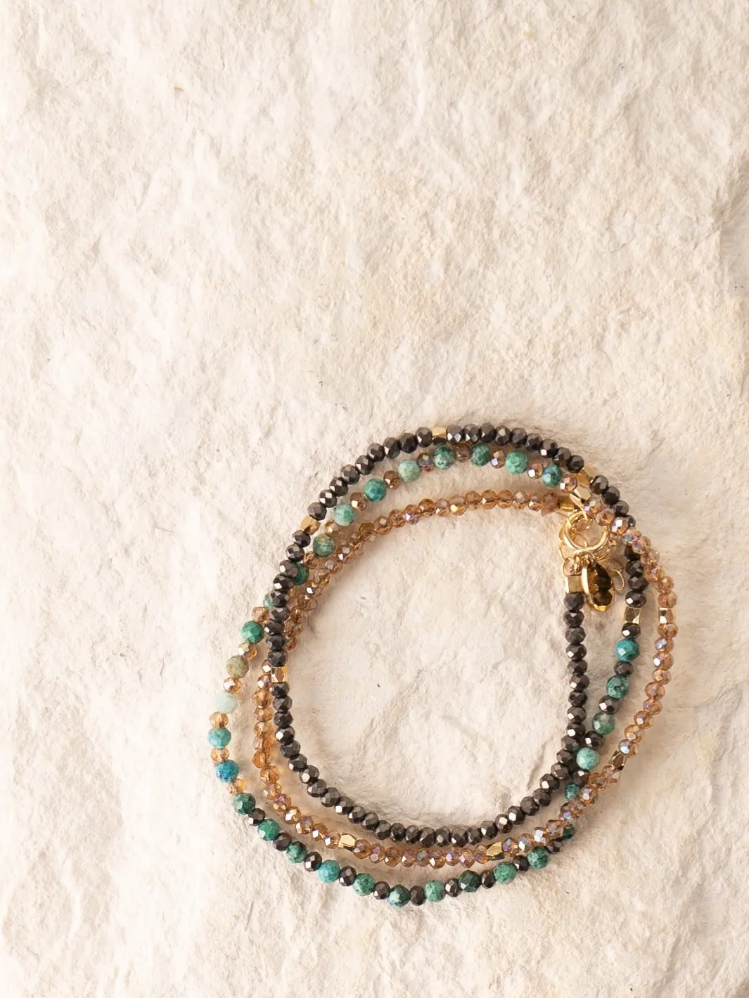 Chrysocolla Necklace and Bracelet