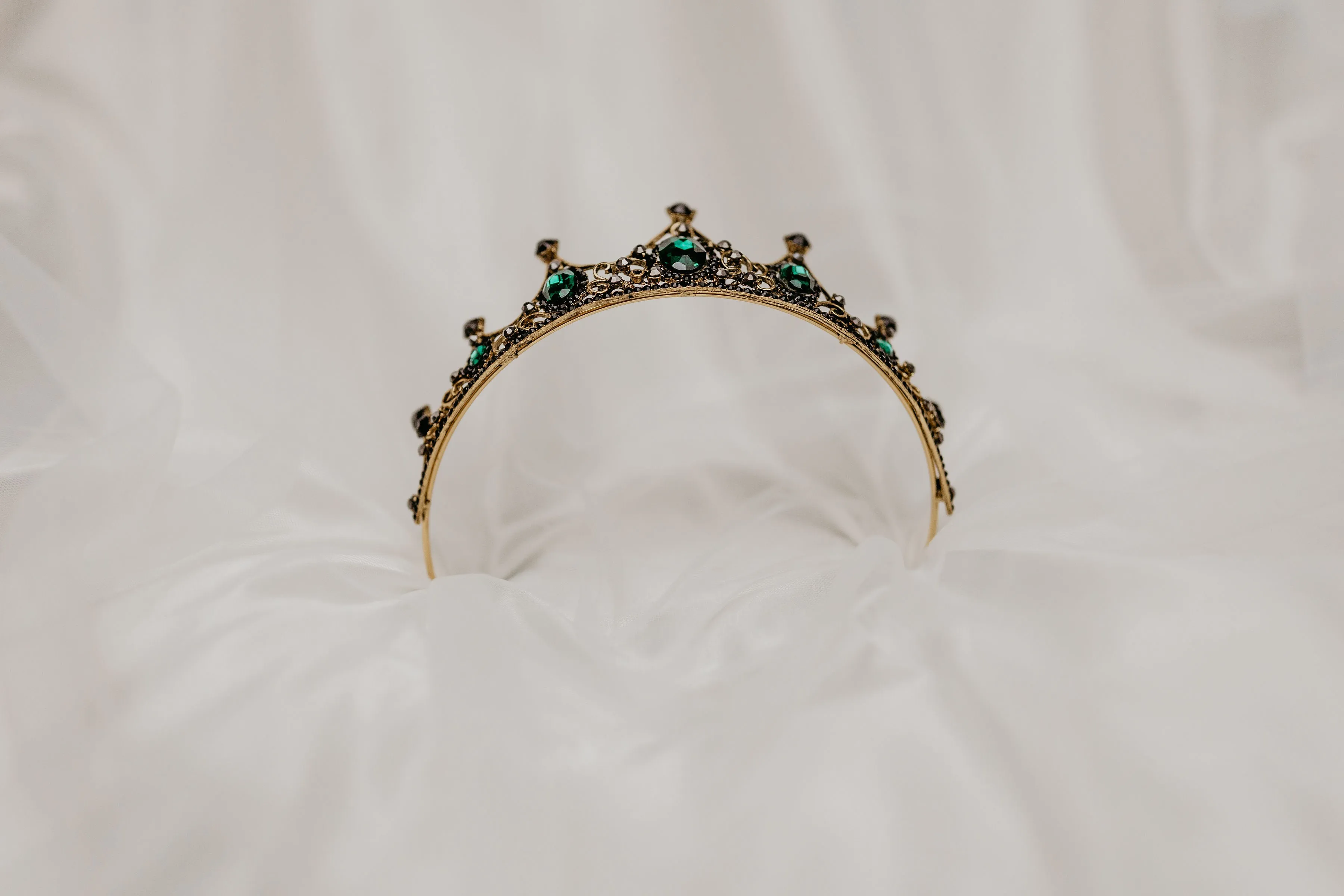 Cindy's Tiara in Green & Gold