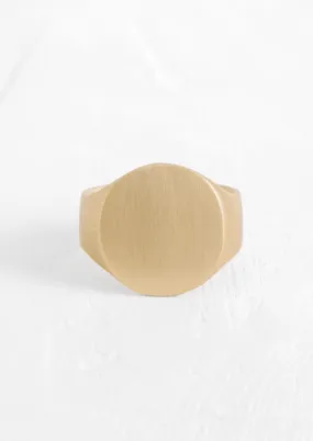 Classic Signet Pinky Ring, 14K