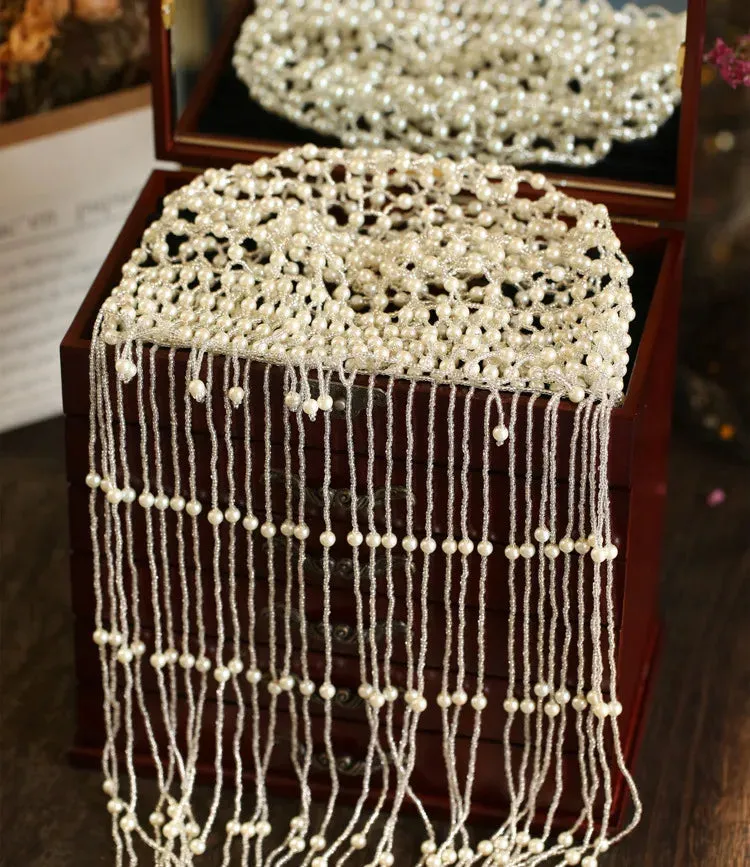 Cleopatra Pearl Tassel Headpiece