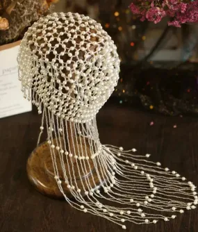 Cleopatra Pearl Tassel Headpiece