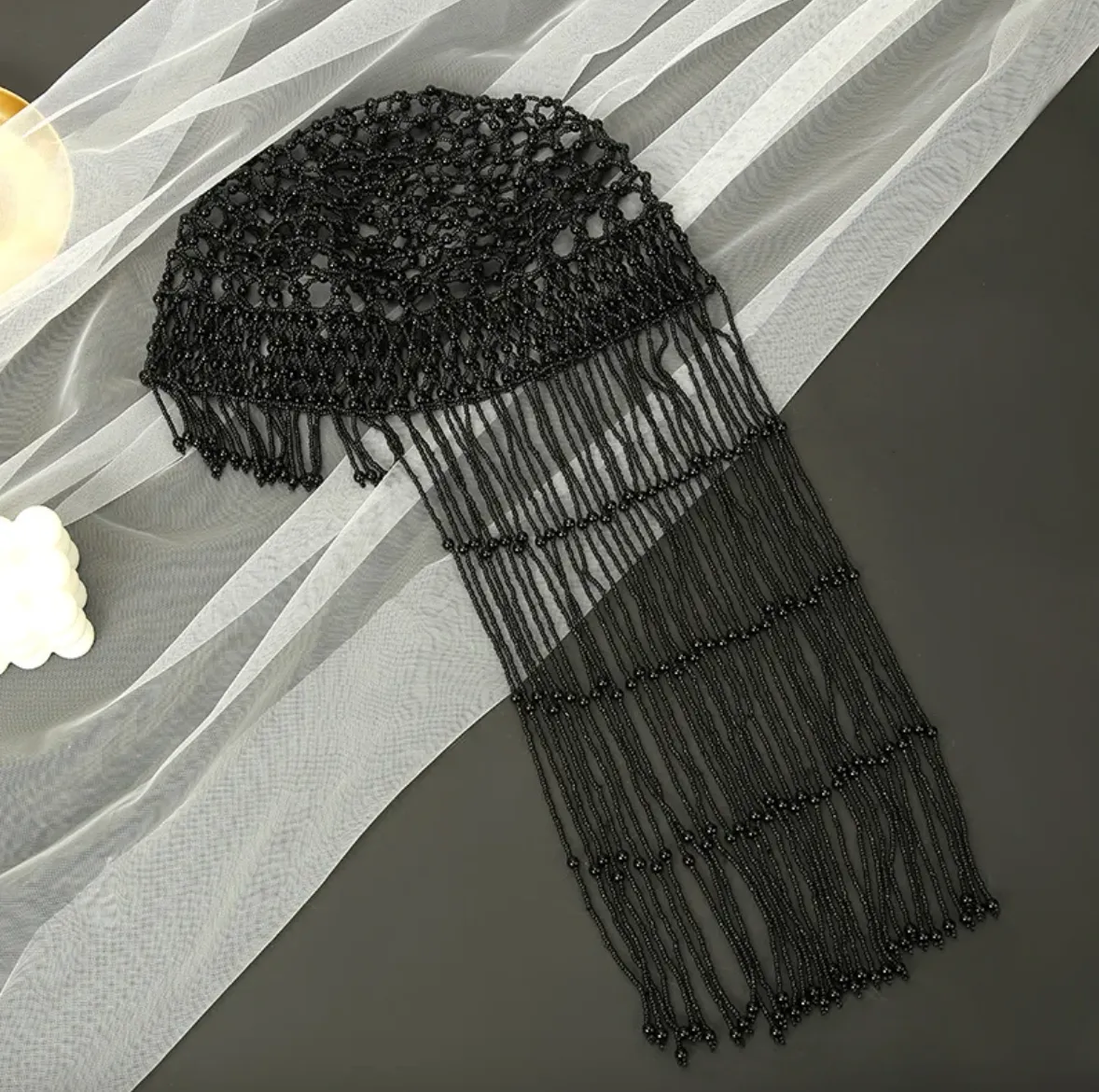 Cleopatra Pearl Tassel Headpiece