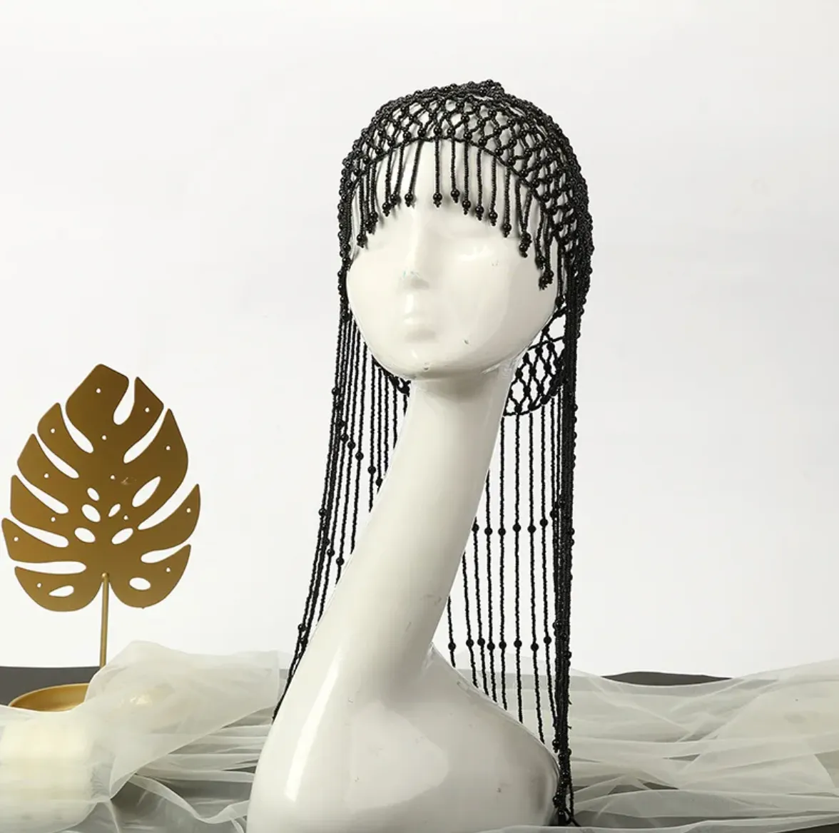 Cleopatra Pearl Tassel Headpiece