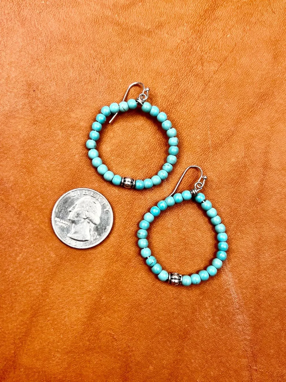 Crockett Small Turquoise Beaded Earrings