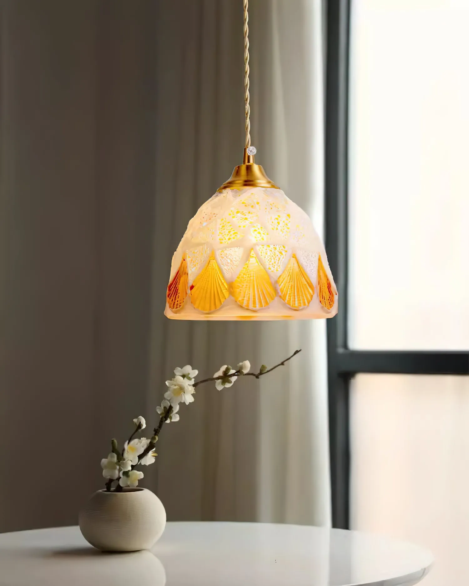 Crown Tiffany  Pendant Lamp