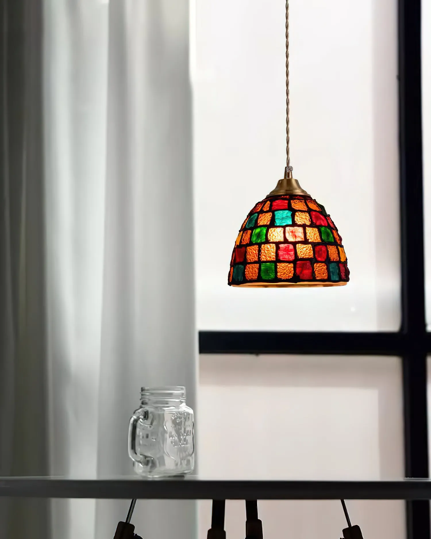Crown Tiffany  Pendant Lamp