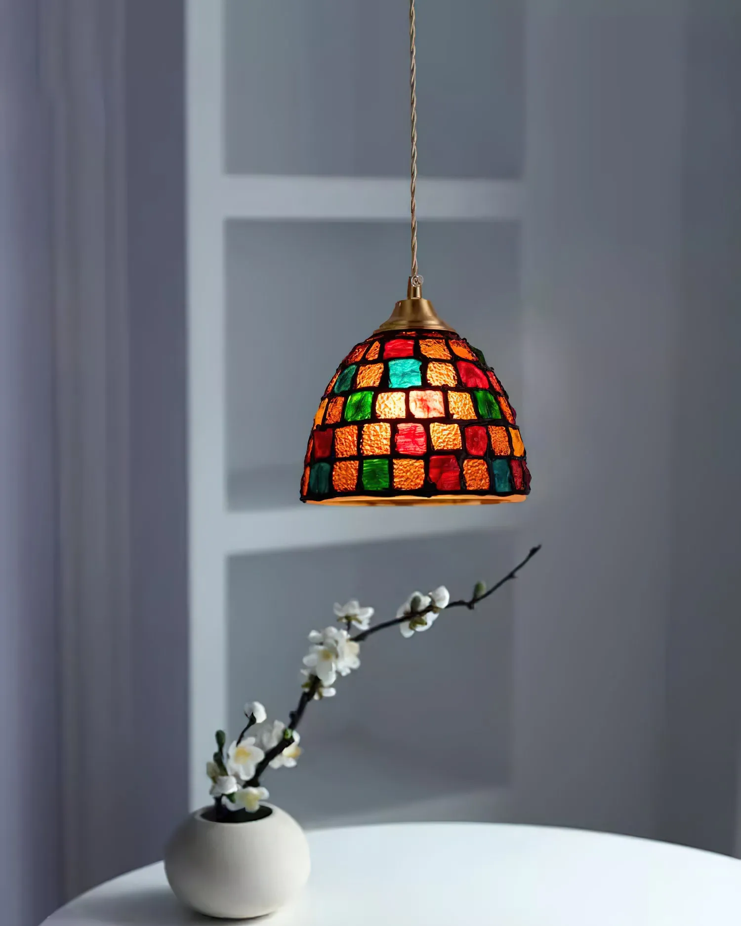 Crown Tiffany  Pendant Lamp