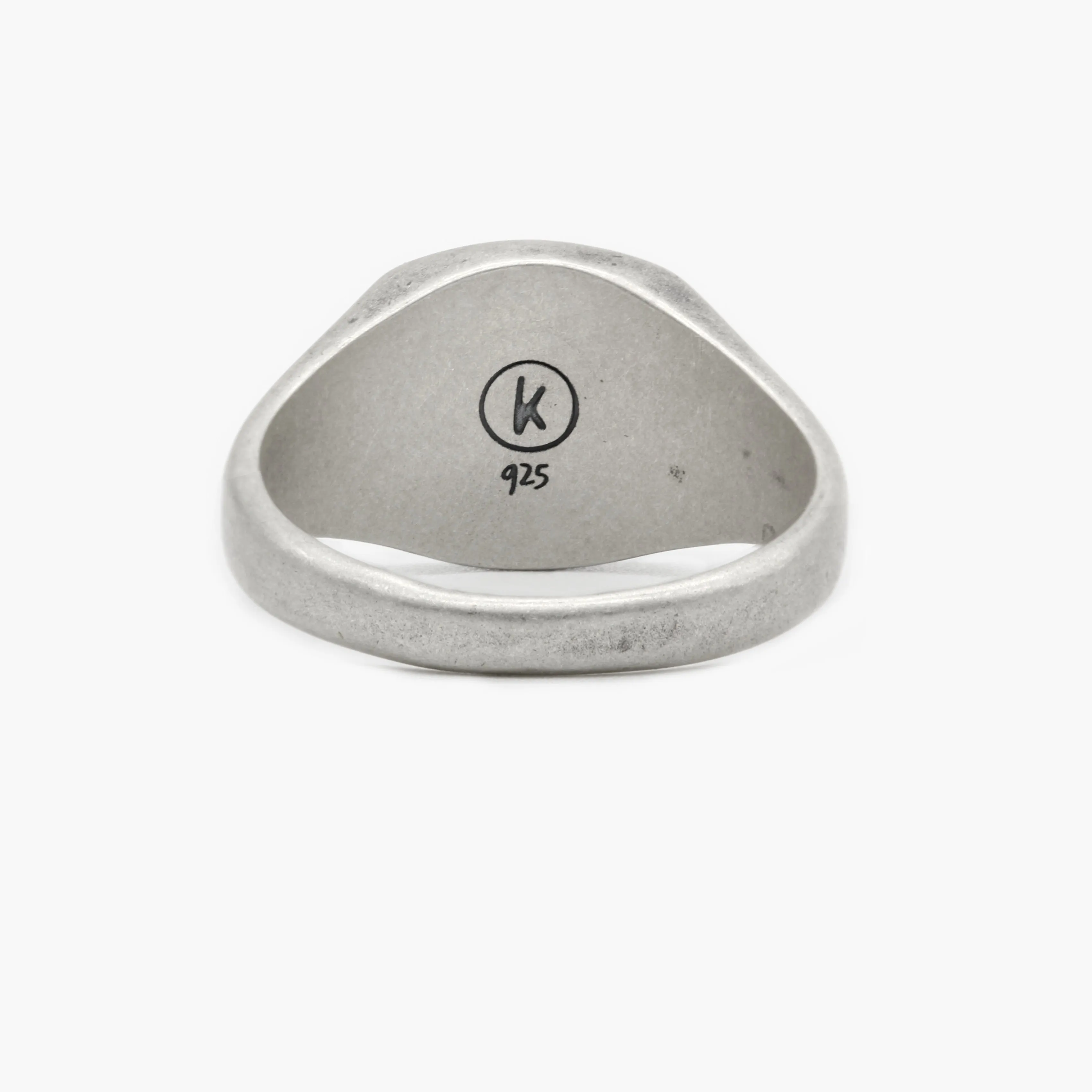 Cushion Signet Ring With Lapis Lazuli Stone