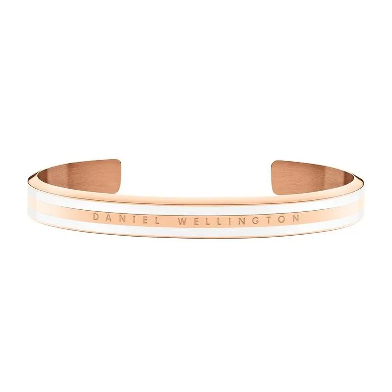 Daniel Wellington Emalie Slim Cuff Bangle Rose Gold
