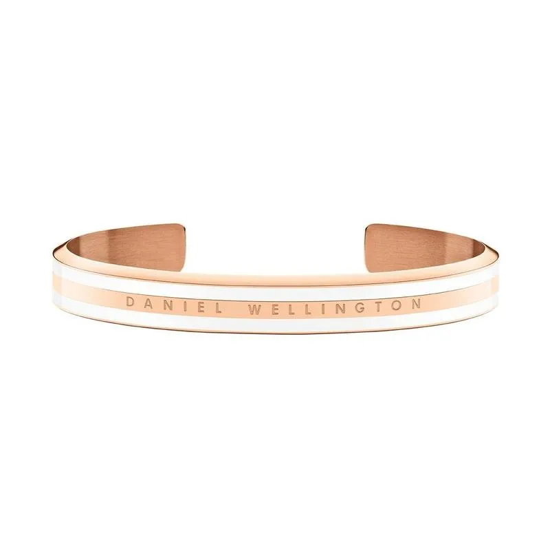 Daniel Wellington Emalie Slim Cuff Bangle Rose Gold