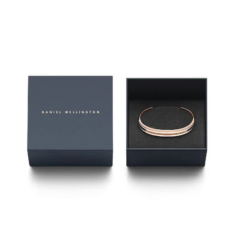 Daniel Wellington Emalie Slim Cuff Bangle Rose Gold