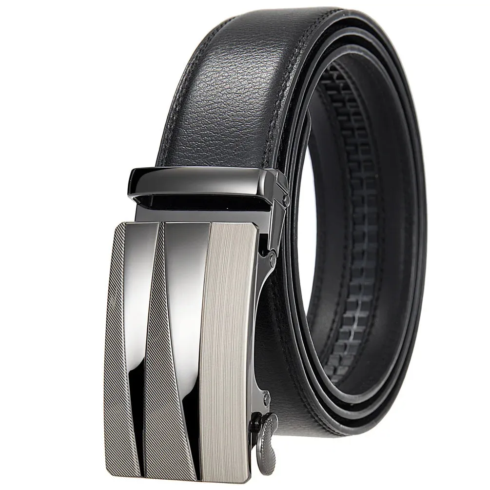 Designer Belts for Men Metal Automatic Buckle Split Leather Waist Belt Luxury Fashion Cowhide Men's Belt 3.5cm Ceinture Homme
