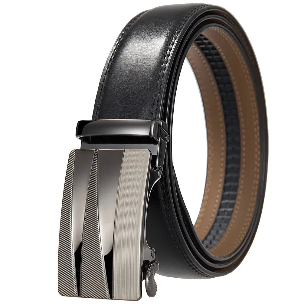Designer Belts for Men Metal Automatic Buckle Split Leather Waist Belt Luxury Fashion Cowhide Men's Belt 3.5cm Ceinture Homme
