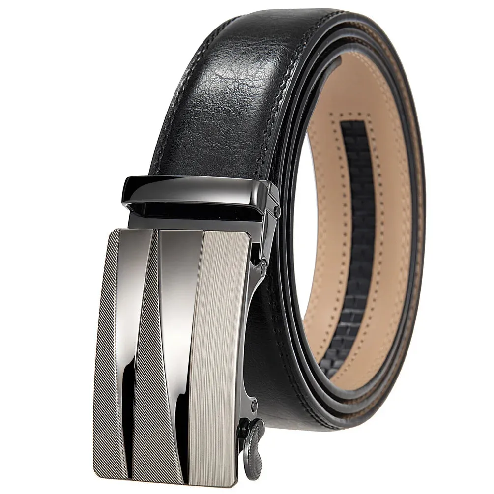 Designer Belts for Men Metal Automatic Buckle Split Leather Waist Belt Luxury Fashion Cowhide Men's Belt 3.5cm Ceinture Homme
