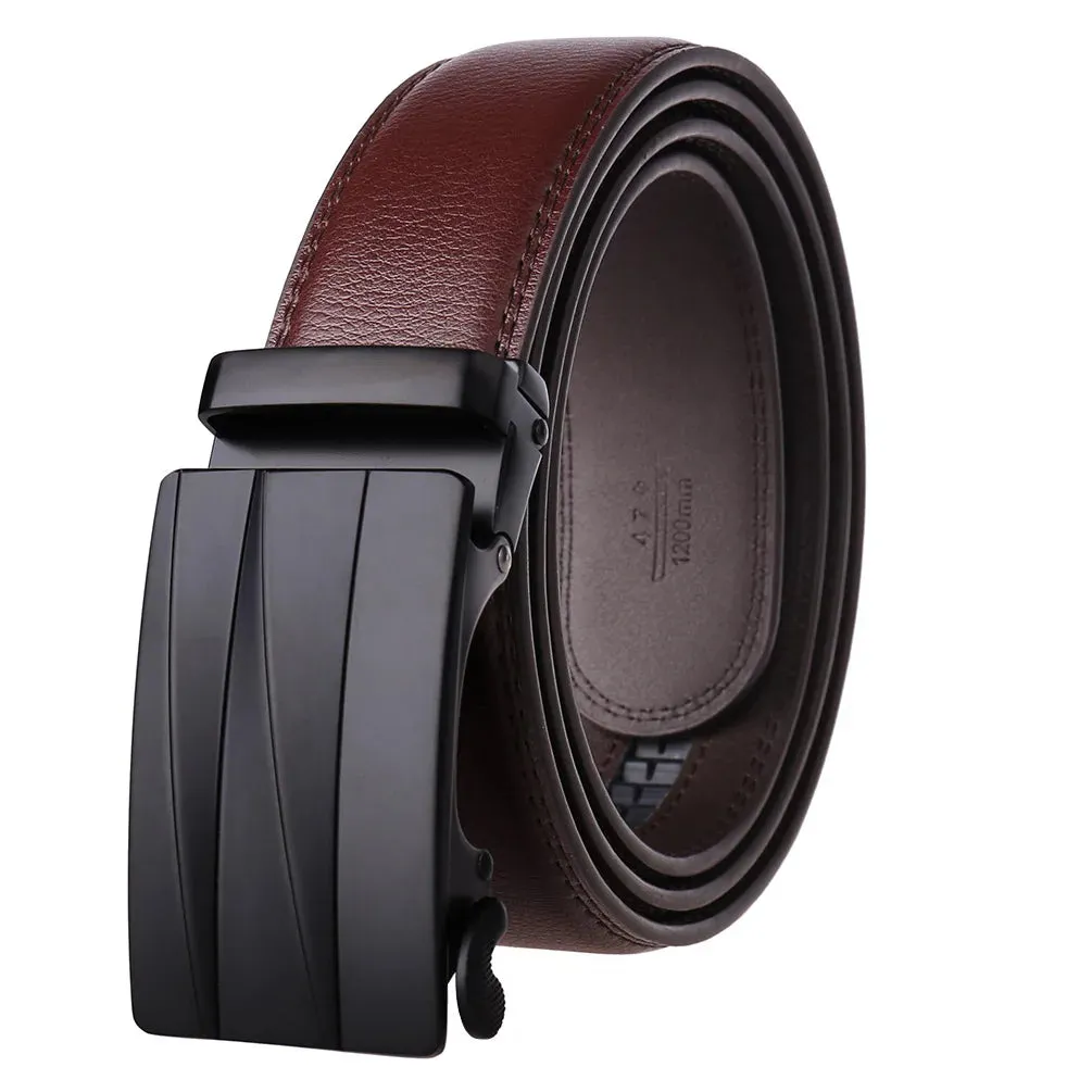 Designer Belts for Men Metal Automatic Buckle Split Leather Waist Belt Luxury Fashion Cowhide Men's Belt 3.5cm Ceinture Homme