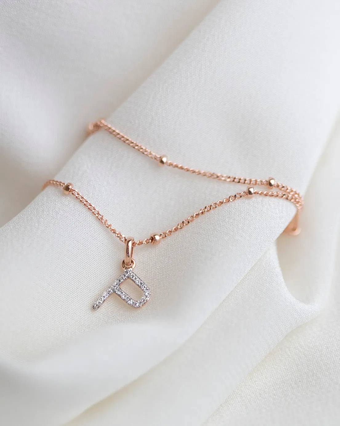 Diamond Initial Necklace