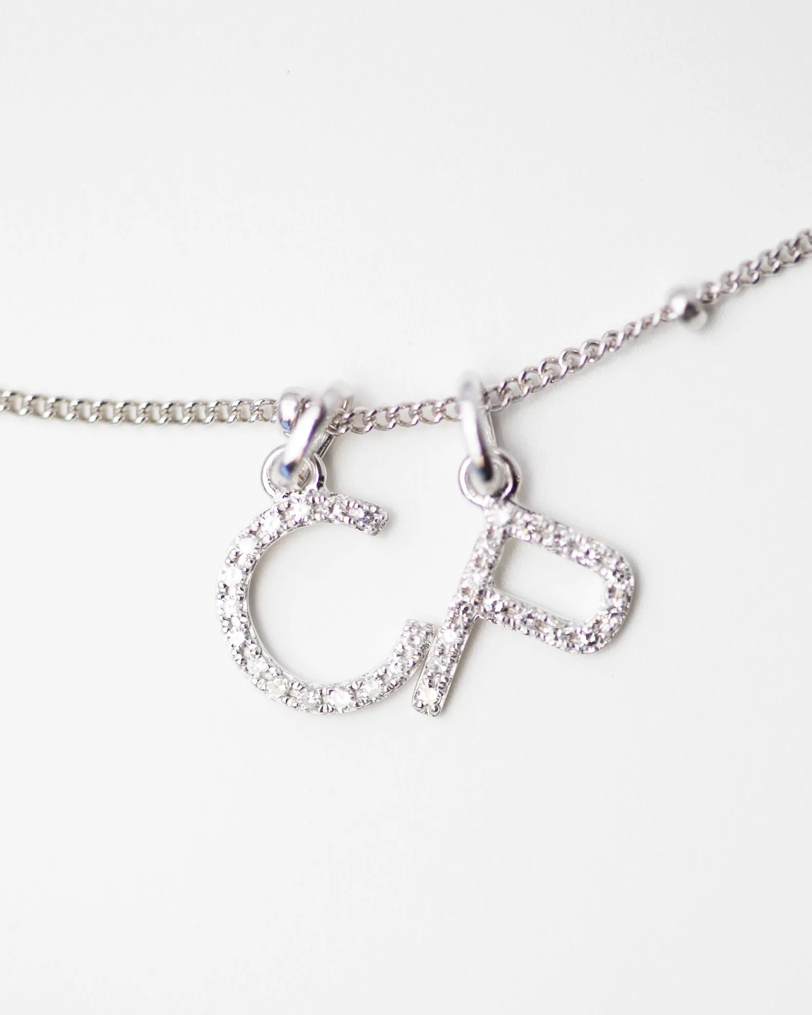 Diamond Initial Necklace