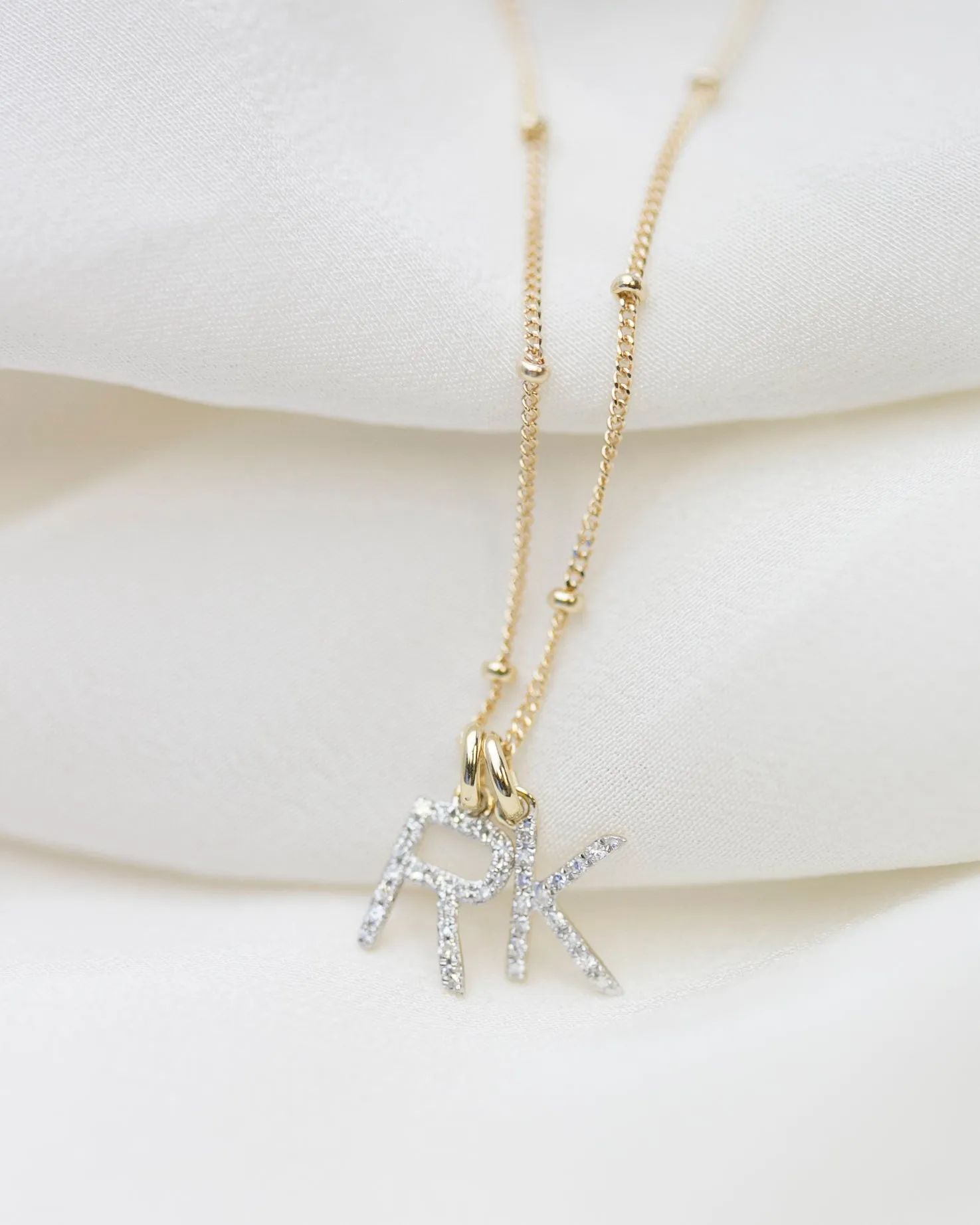 Diamond Initial Necklace