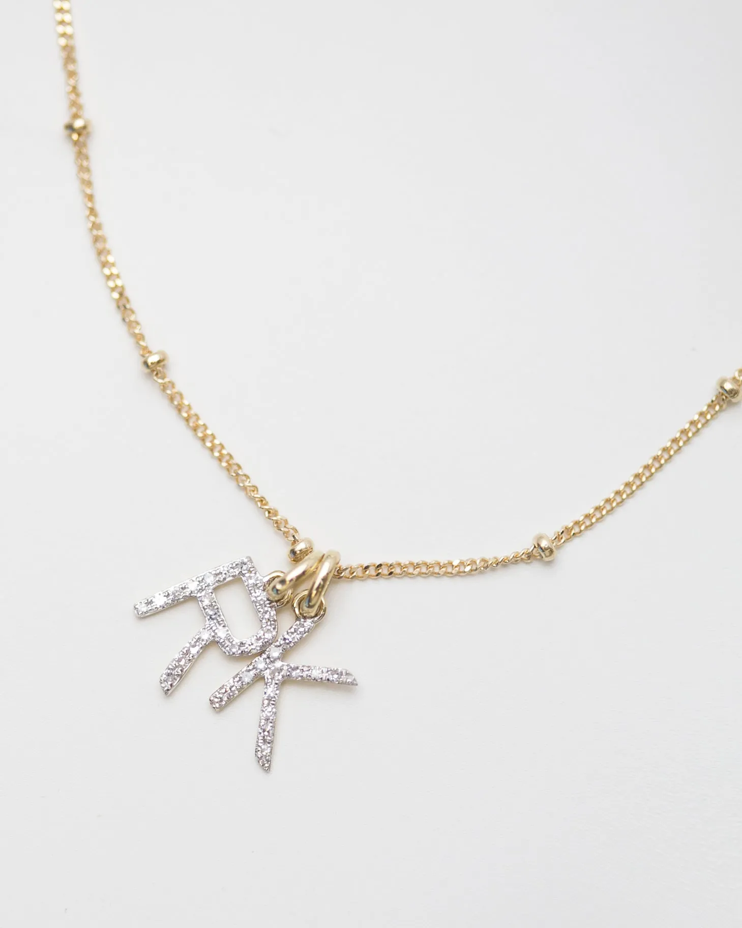 Diamond Initial Necklace