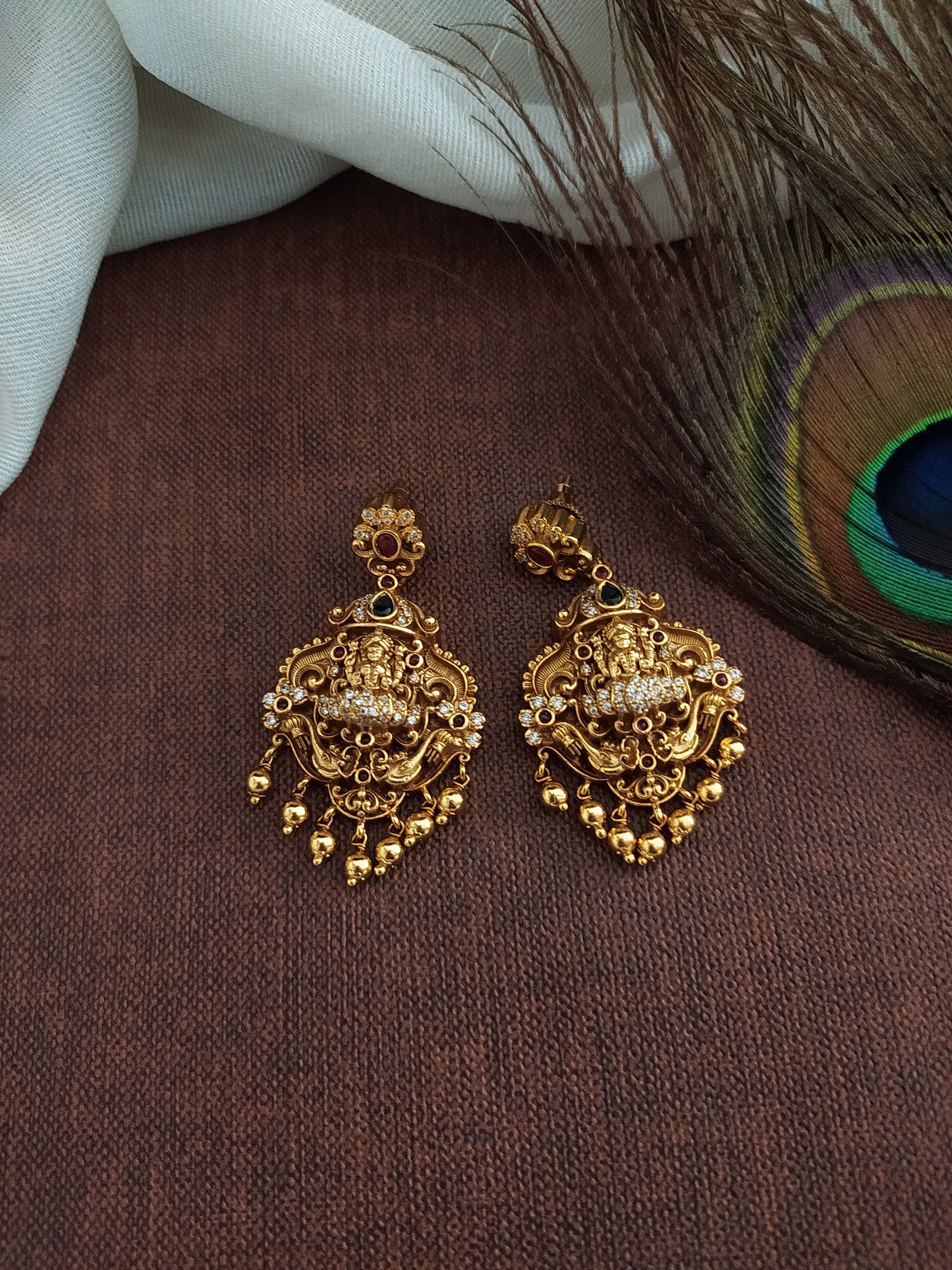Divine Blessings Of Goddess Lakshmi Ji Antique Pendant Set