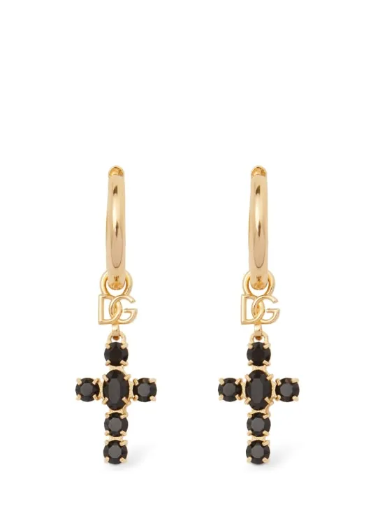 Dolce&amp;Gabbana   Cross pendant earrings 