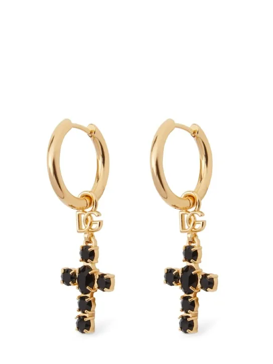 Dolce&amp;Gabbana   Cross pendant earrings 