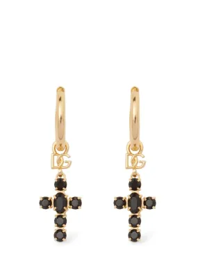 Dolce&amp;Gabbana   Cross pendant earrings 