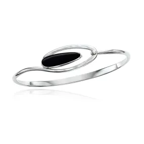 ED LEVIN STERLING SILVER BLACK ONYX AURORA BRACELET