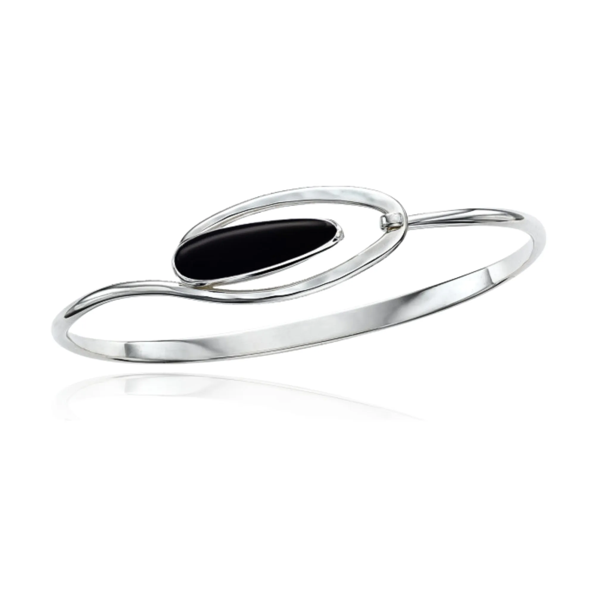 ED LEVIN STERLING SILVER BLACK ONYX AURORA BRACELET