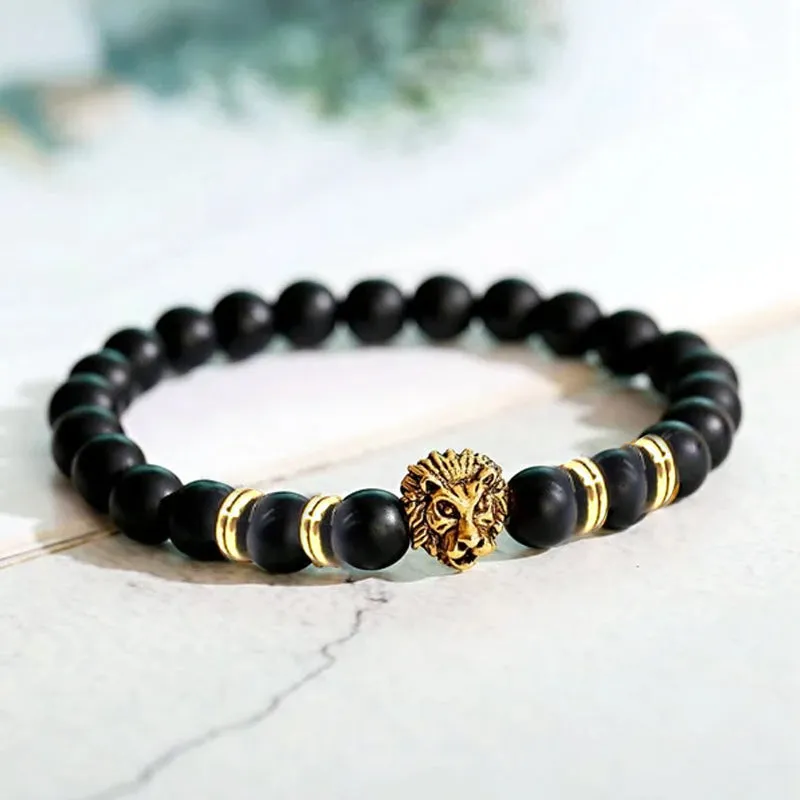 Elegant lion bracelet - symbol of strength