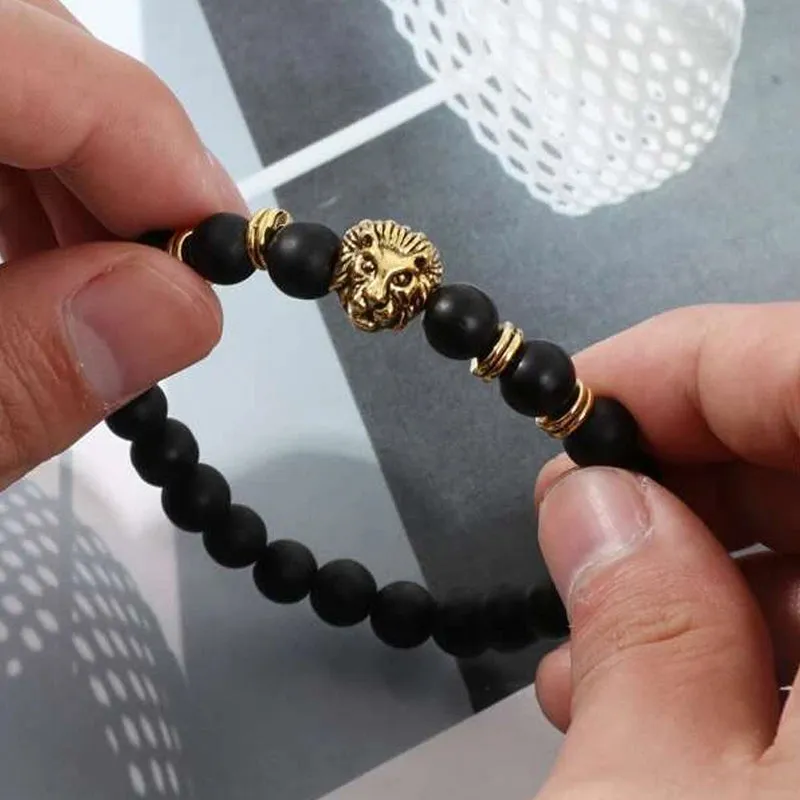 Elegant lion bracelet - symbol of strength