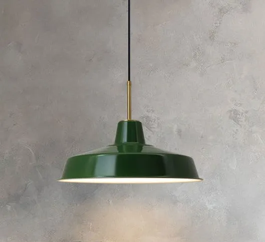 Elkano Modern Industrial Chic Pot-Lid Pendant Lamp