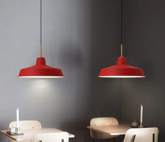 Elkano Modern Industrial Chic Pot-Lid Pendant Lamp