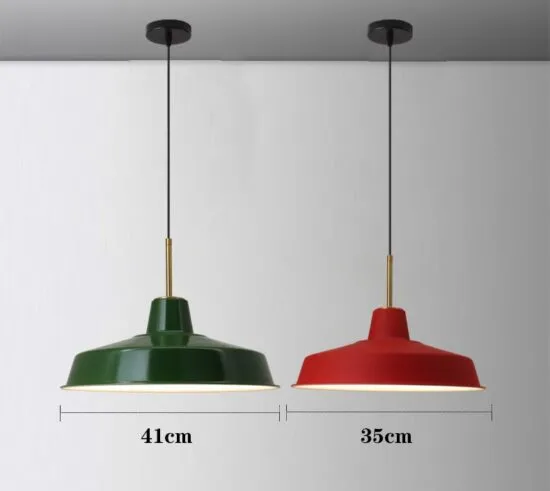 Elkano Modern Industrial Chic Pot-Lid Pendant Lamp
