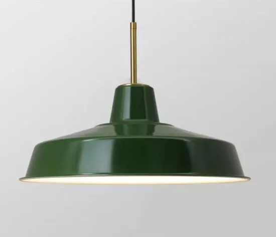 Elkano Modern Industrial Chic Pot-Lid Pendant Lamp