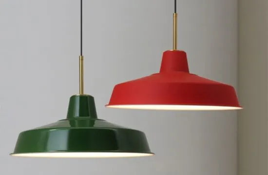 Elkano Modern Industrial Chic Pot-Lid Pendant Lamp