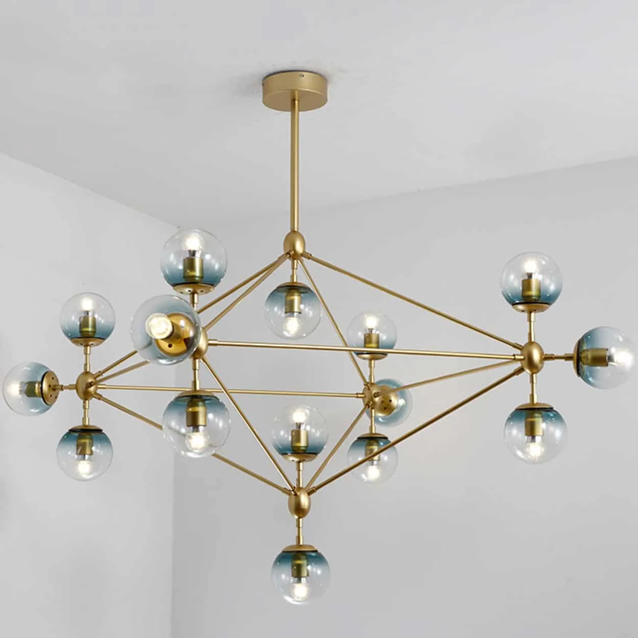 Elovold Glass Ball Atomic Pendant Lamp