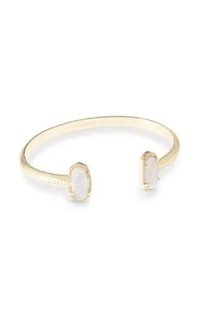 Elton Cuff Bracelet Gold Iridescent Drusy