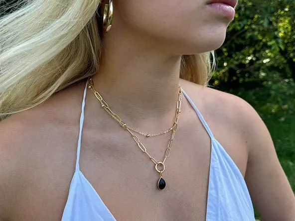 Eye Catching Teardrop | Natural Black Onyx