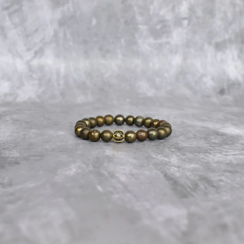 Eye Shield - Pyrite Bracelet
