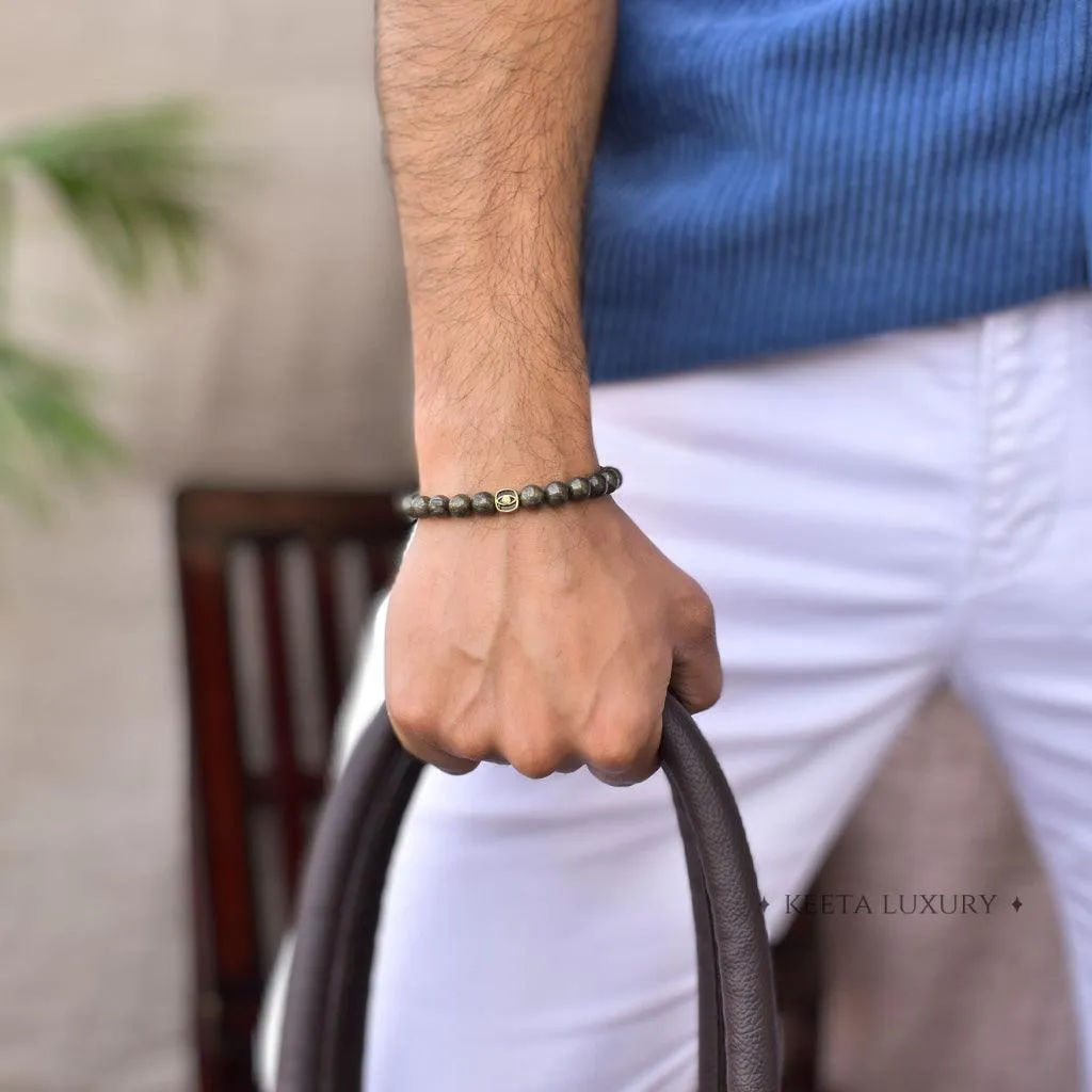 Eye Shield - Pyrite Bracelet