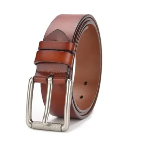 Fashion Brown Genuine Leather Belt 時尚棕色牛皮皮帶 KCBELT1045