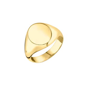 Fine Large Disc Signet Ring