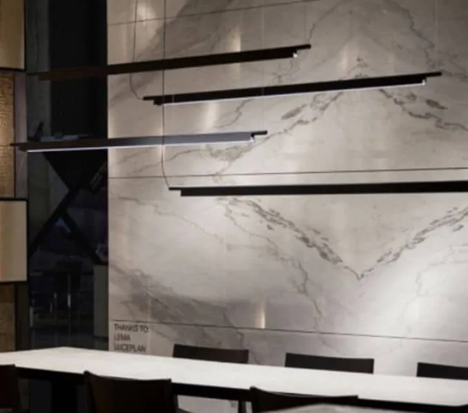 Flunniculo Elegant Metallic Slim Linear Pendant Lamp