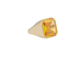 Gem Signet Ring Yellow